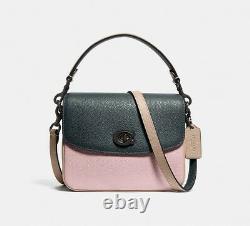 NWT COACH 89088 Cassie Crossbody 19 In Colorblock Green/Pink