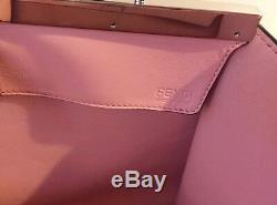 NWT FENDI 3Jours Shopper, Forrest Green With Pink Interior Retail $2750