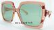 New Authentic Gucci Gg0876s 003 Pink Green Lens Oversized Sunglasses 60 Mm