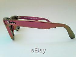 New Authentic Ray-Ban Wayfarer Sunglasses Pink Cosmo Jupiter Green Flash RB2140