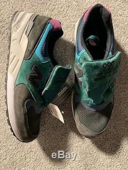 New Balance 999 Made In USA Lifestyle Shoe Charcoal/Green/Pink Size 12 M999JTB