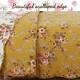 New! Cozy Shabby Brown Yellow White Pink Green Chic Country Rose Quilt Set