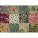 New! Cozy Shabby Chic Green Pink Green Yellow Red Blue Ivory Country Quilt Set