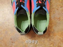 New! Gucci'Neon' Pink Green Blue Black Trainer Sneakers 9.5 US 8.5 UK MSRP $695