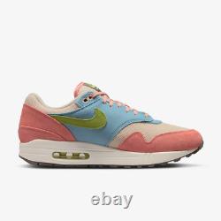New Nike Air Max 1 QS Shoes'Light Madder Root and Worn Blue' (DV3196-800)
