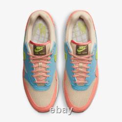 New Nike Air Max 1 QS Shoes'Light Madder Root and Worn Blue' (DV3196-800)