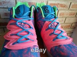 New Nike Kyrie 5 Hyper Limited Neon Green Pink Blue Grey Bottom Sole 11 Men