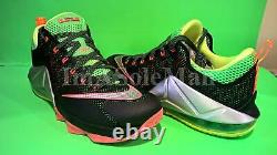 New Nike Zoom Lebron XII Low Sz 10.5 Remix Green Pink Jordan 12 18 19 Space Jam