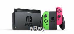New Nintendo Switch Splatoon 2 limited edition console Neon Green Neon Pink F/S