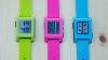 New Pebble Smartwatch Colors Fly Blue Fresh Green Hot Pink