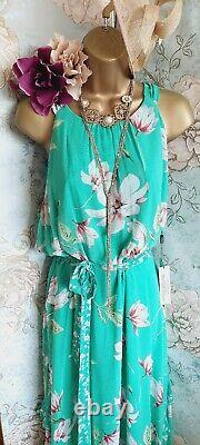 New ROMAN green pink floral long dress & Bolero Wedding occasion mother bride 18