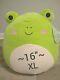 New Xl 16 Wendy The Green Frog Pink Cheeks Rare Collectible Soft Plush Gift