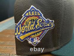 New York Yankees 1996 World Series New Era Fitted Hat 7 5/8 Brown Green Pink UV
