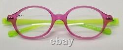 New iGREEN V2.8 C. 002 Girls Pink/Green Round Eyeglasses Frames 45/16-130 ITALY