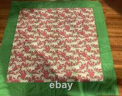 New rare lilly pulitzer horse blanket equestrian pink green 52 nwt