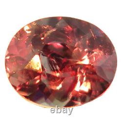 Nice 4.12ct Olive Pink Green 2 Red Natural Color Change Diaspore Mined at Turkey