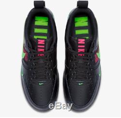 Nike Air Force 1'07 LV8 Utility Black/Hyper Pink/Green Men's Trainers All Sizes