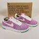 Nike Air Force 1 Crater Flyknit Womens 9.5 Fuchsia Pink Green Dc7273-500 Af1