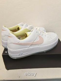 Nike Air Force 1 Sage Low Women's Shoes White/Pink/Green/Blue Size 12 CW5566-100