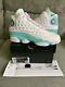 Nike Air Jordan 13 Retro Gs Soar Green Pink White Size 7y Withreceipt 439358-100