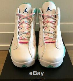 Nike Air Jordan 13 Retro White Soar Green Pink (Size 6 & 7 GS) NEW AUTHENTIC