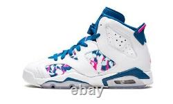 Nike Air Jordan 6 Retro GS White Pink Green 543390-153 Youth 6.5 Womens 8
