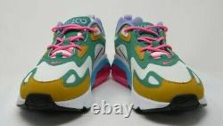 Nike Air Max 200 Mystic Green Gold Light Pink Blast Suede AT6175-300 Womens Sz 9
