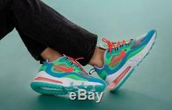 Nike Air Max 270 React Blue Green Pink White AT6174-300 Women's Size 8