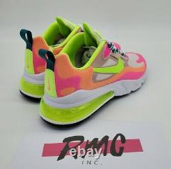 Nike Air Max 270 React Rose Pink Ghost Green DC1863-600 Women's Shoes Size 8