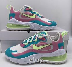 Nike Air Max 270 React Women's Size Shoe CW7015-100 White Volt Green Pink