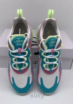 Nike Air Max 270 React Women's Size Shoe CW7015-100 White Volt Green Pink