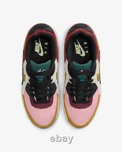Nike Air Max 90 Corduroy Pink Green Red Multi New Shoes Women's Size