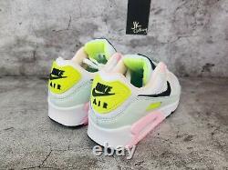 Nike Air Max 90 Easter Pastel White Green Pink CZ1617-100 Women's Size 7.5