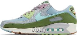 Nike Air Max 90 SE Sun Club Blue Grey Green Pink White DM0036-400 Men's 9.5