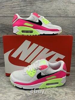 Nike Air Max 90 Watermelon Womens Size 7 White Pink Ghost Green CT1030-100