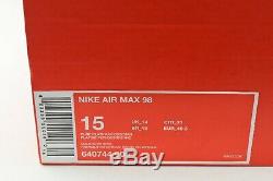 Nike Air Max 98 SIZE 15 640744-005 Retro OG South Beach Blue Pink Navy Green
