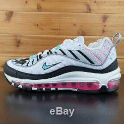 Nike Air Max 98 South Beach White Black Pink Green Women Shoes AH6799-065