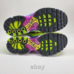 Nike Air Max Plus GS 5.5Y Womens 7 Pink Volt Green Shoes Sneakers CW5840-700 NEW