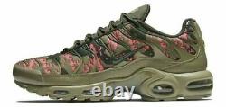 Nike Air Max Plus Tn Digi Camo Mens Shoes Olive Green Pink AJ4858-200 NEW Multi