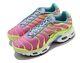 Nike Air Max Plus Volt Green Blast Pink Cw5840-700 Youth Shoe Size 6y