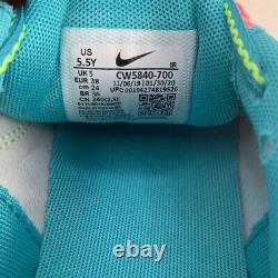 Nike Air Max Plus Volt Green Pink Blast CW5840-700 Boy's 5.5Y /Women's size 7