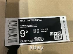 Nike Crater Impact Sequoia/Medium Olive/Pink Glaze/Sail DB2477-300 Size 9.5