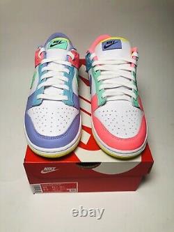 Nike Dunk Low SE Women's Easter Candy New Size 10 White/Green/Pink DD1872-100