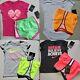 Nike Girls Size 6 Summer Dri-fit Lined Shorts & Tops Orange Pink Green Pink Nwt