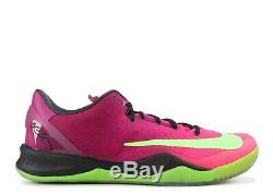 Nike Kobe 8 System Mambacurial 615315-500 Red Plum/Electric Green-Pink Flash