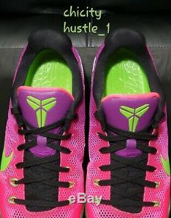 Nike Kobe XI 11 Mambacurial Low Pink Green Purple Basketball 836183-635 Size 10