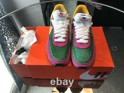 Nike LD Waffle Sacai Size US 7.0 Mens Shoes Pine Green/Pink