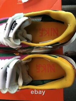 Nike LD Waffle Sacai Size US 7.0 Mens Shoes Pine Green/Pink