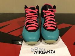 Nike Lebron 8 South Beach Size 8.5 Black Pink Flash Green 417098 401 Pre Heat