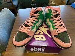 Nike SB Dunk High Pro PRM Invert Celtics Black Pink Green White Men CU7349-001